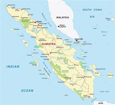 Sumatra Map — Stock Vector © Lesniewski 51329395