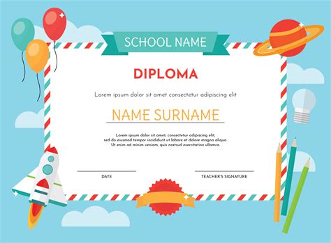 Free Printable Diplomas For Kindergarten Printable Word Searches