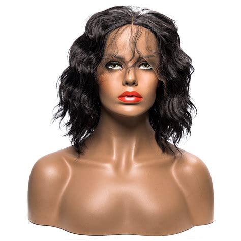Colodo Wig Syntheyic Lace Front Wig For Women Half Black