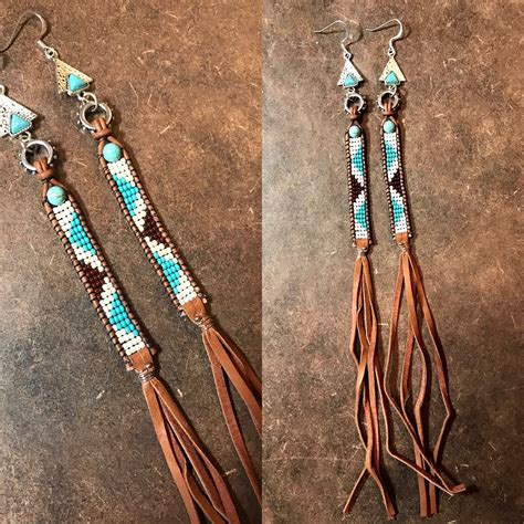 Bead Leather Leather Silver Leather Jewelry Leather Earrings Wire
