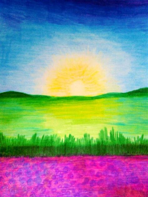 Sunrise Drawing Images At Explore Collection Of