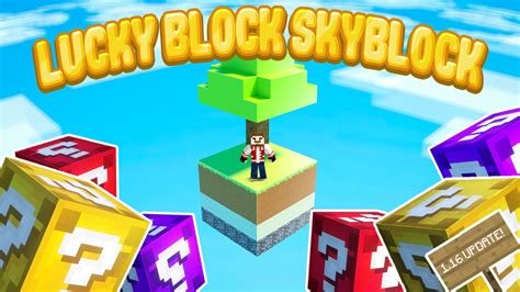 Lucky Block Skyblock By Chunklabs Minecraft Marketplace Map