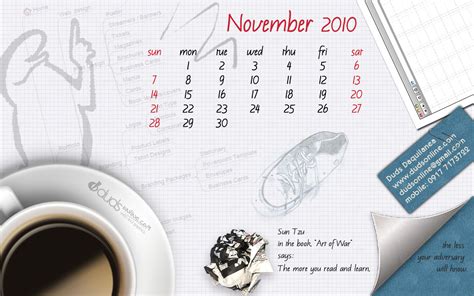 Taga Iloilo November 2010 Calendar