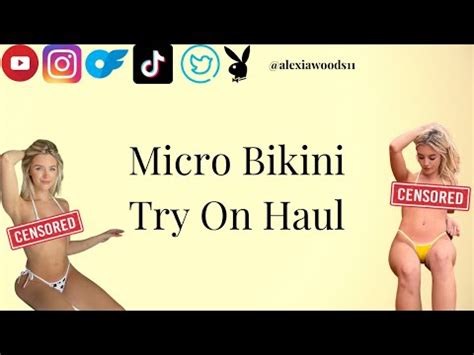 Sexy Bikini Micro Bikini Try On Haul Transparent See Through Extreme