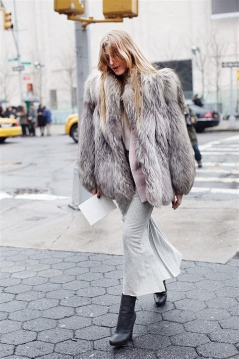 Fur Street Style 2 The Sartorialist Fashion Weeks Coat Outfits