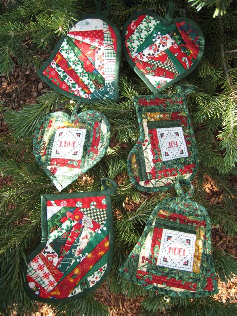 Quilted Christmas Ornaments  Flower Box Quilts