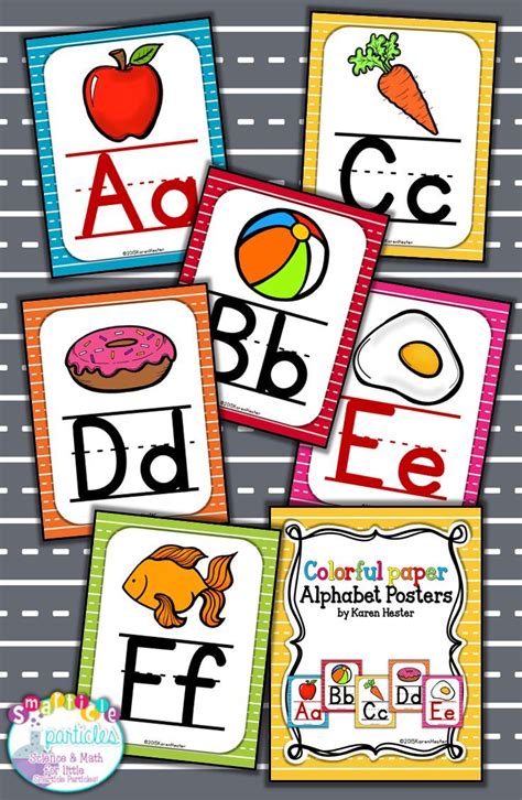 Alphabet Posters Colorful Alphabet Poster Alphabet Kindergarten