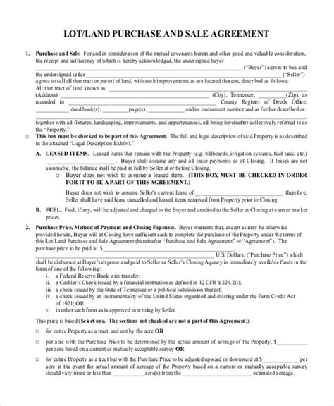 land purchase agreement form  gtld world congress