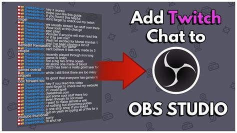 How To Add A Twitch Chat Overlay To Obs Studio Using Kapchat