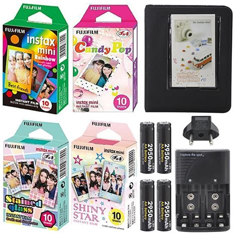 Instax Mini Character Film Bundle For Instax Mini Cameras With 4