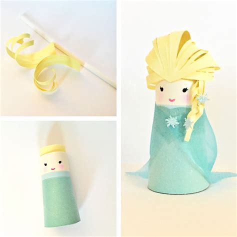 Frozen Elsa Paper Tube Craft Toilet Paper Rolls Pinterest Elsa