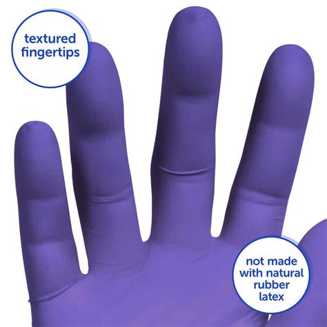 Kimberly Clark Halyard Health Kc500 Purple Nitrile Exam Gloves Powder