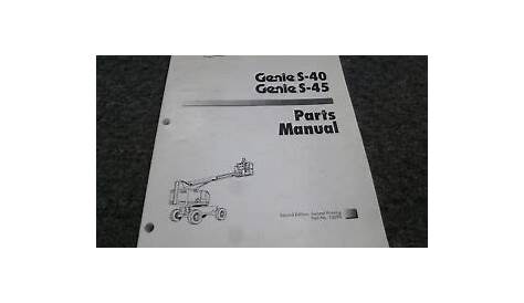 genie s40 service manual