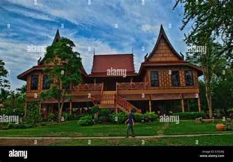 Thai Traditional House In Thailand Stock Photo Alamy