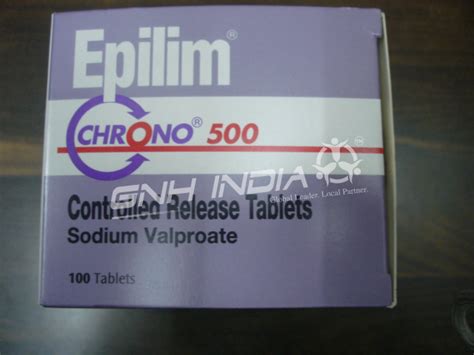 Buy Epilim Chrono 500mg Sodium Valproate Valproic Acid At Best