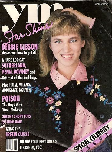 Deborah Gibson Ym Magazine Cover United States October 1988