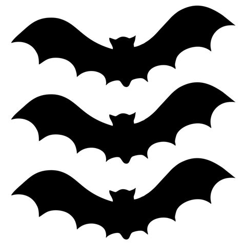 7 best halloween bat stencil cutouts printable printableecom