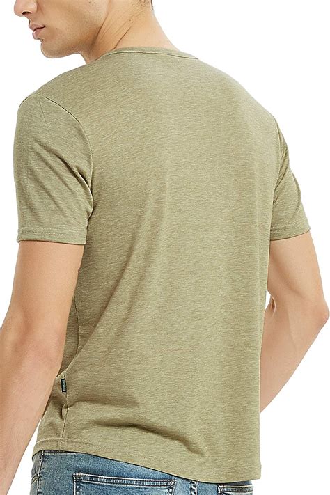Mens Henley Short Sleeve 3 Button T Shirts For Men Ebay