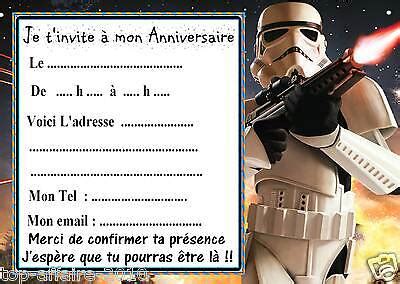 Carte Anniversaire Star Wars Gratuite Etiquettes Invitations Star Wars Pour Anniversaire