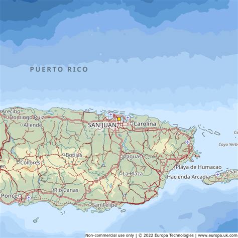 Map Of San Juan Puerto Rico Global 1000 Atlas