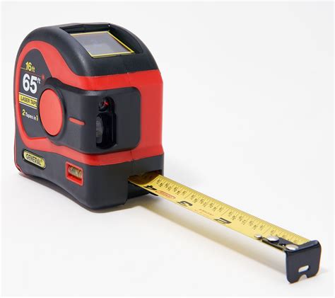 General Tools 2 In 1 65 Laser Tape Measure W Bubble Level