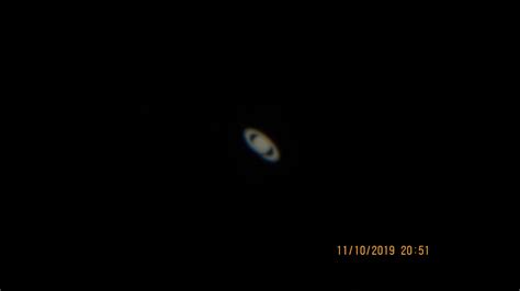 Saturne Et Ses Lunes 1er Test Dans Un Télescope De 200 Mm Youtube
