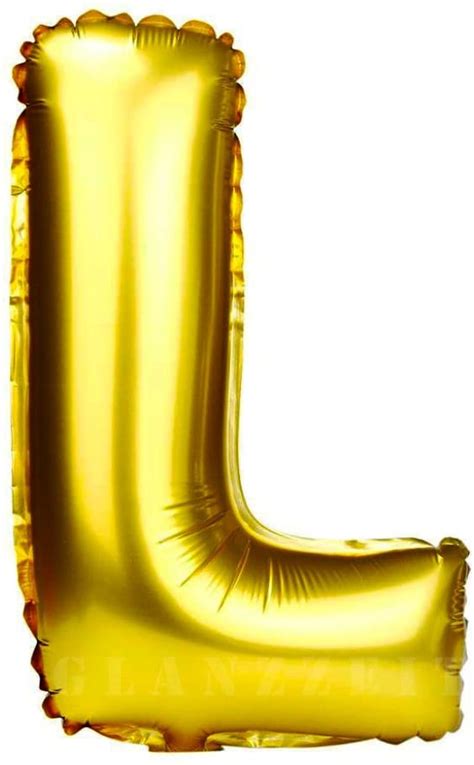 16 Inch L Alphabet Letter Balloons Birthday Balloons Gold Foil Letter