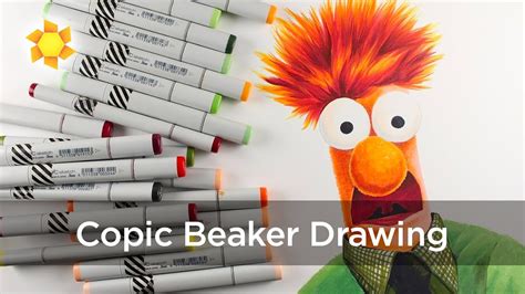 Muppets Drawing Beaker In Copic Marker Youtube