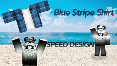 Speed Design Blue Stripe Shirt Roblox Youtube
