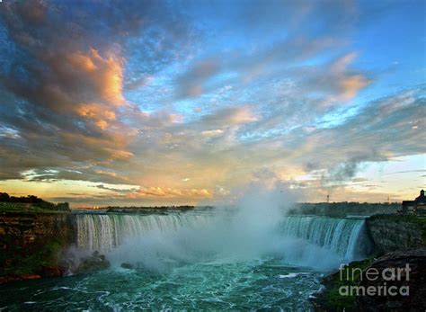 Niagara Falls At Sunset Photograph By Valentina Gatewood Fine Art America