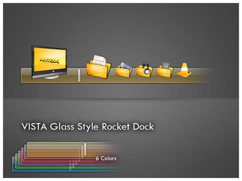 Vista Glass Style Rocketdock By Fnitrox On Deviantart