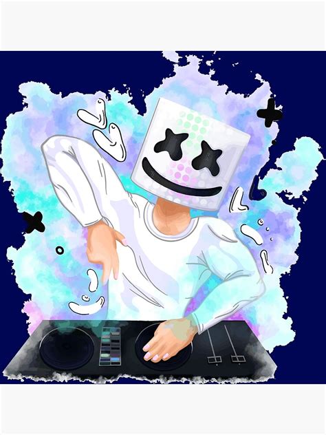 "marshmello dj fanart" Poster for Sale by gegewalter5 | Redbubble