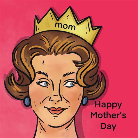vintage queen happy mother s day mom card boomf