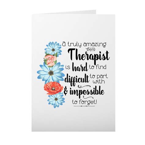Therapist T Therapist Card Appreciation T Greeting Etsy
