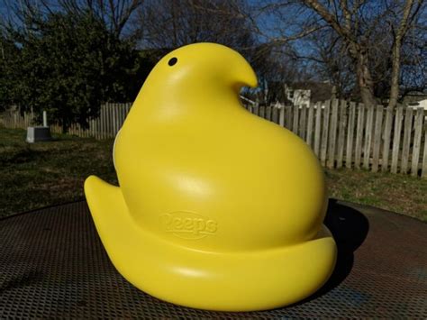 New Large 15 Lighted Blow Mold Peep Peeps Easter Chick In Yellow Ebay