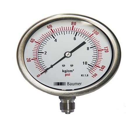 Ss Pressure Gauge Baumer Unique Control System