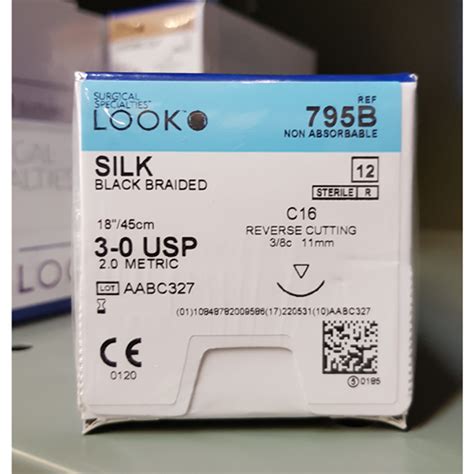 Sutures 30 Silk C 16 795b Dental Brands