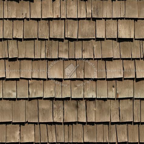 Wood Shingle Roof Texture Seamless 03848