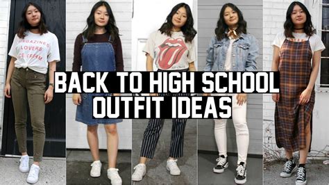 Back To School Lookbook 2016 High School Outfit Ideas Youtube
