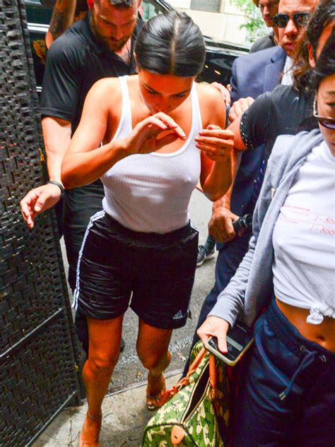Kim Kardashian Flashes Nipples As She Goes Braless In Tiny White Vest Celebrity News Showbiz