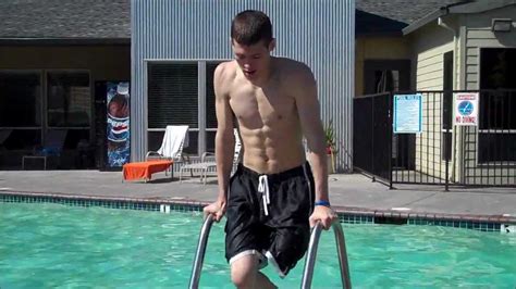 Above Knee Amputee Swimming Flips And Stunts Youtube