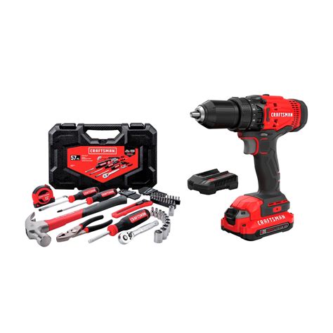 Shop Craftsman V20 20 Volt Max 12 In Cordless Drill 1 Battery Included And Charger Included