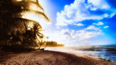 Download Sunny Beach 1920x1080 Hd Summer Wallpaper