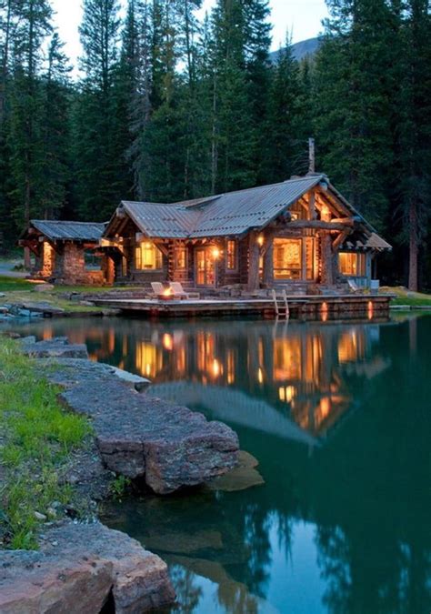 A Cozy Cabin By The Lake Cozy And Comfy My Dream Home Cozy Cabin In