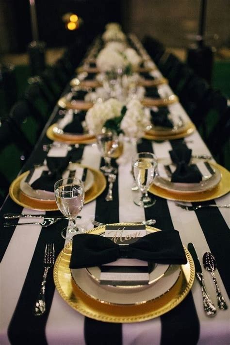 Creative Black Gold Table Centerpieces Ideas17 Black And Gold Party