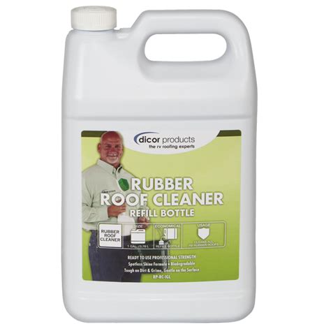 And that's why where a gentler cleaning solution like the protect all comes in. Rubber Roof Cleaner | Dicor Products