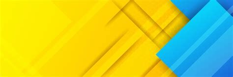 Premium Vector Abstract Blue Yellow Banner Background