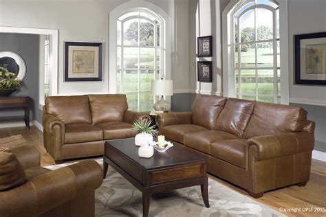 Usa Premium Leather 6955 Leather Stationary Sofa Dream Home Furniture
