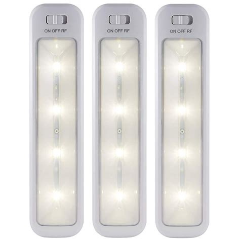 Ge Wireless Remote Led Light Bars Battery Operated White 3 Pack