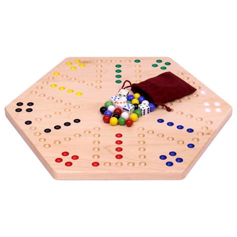 Wooden Aggravation Marble Game Board Set Oak Or Maple Wood Wahoo Game